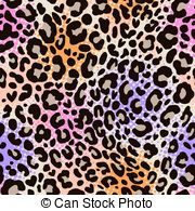 abstract animal print Vector Clipartby pauljune2/193; colorful leo print - seamless background
