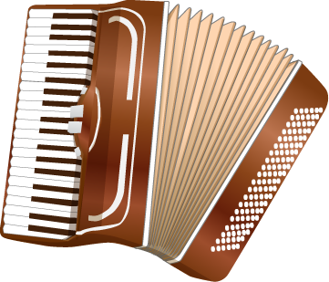 accordion vector illustration