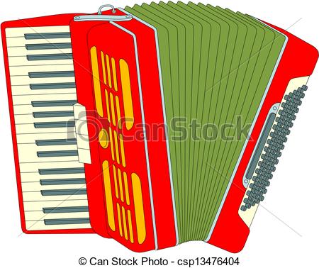 music instruments accordion. 