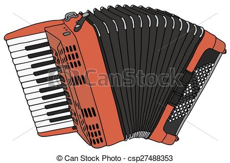 music instruments accordion. 