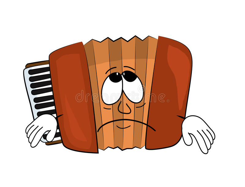 Download Sad accordion illust - Accordion Clipart