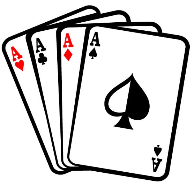 Aces Poker Playing Cards Vect - Playing Card Clip Art