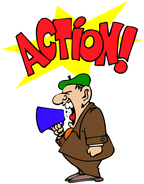 Action Shout Clipart . - Action Clip Art