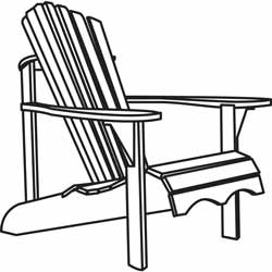 Metal Lawn Chairs Clipart #1