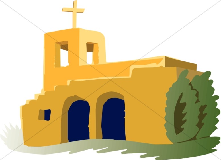 Adobe Mission Church Church Clipart