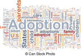 ... Adoption background concept - Background concept wordcloud.