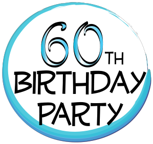 Adult Birthday Party Clip Art - 60th Birthday Clipart