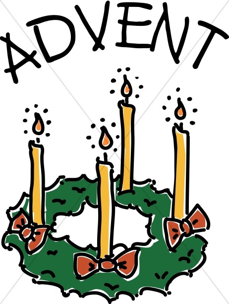 Advent Candle Wreath Clipart - Advent Wreath Clip Art