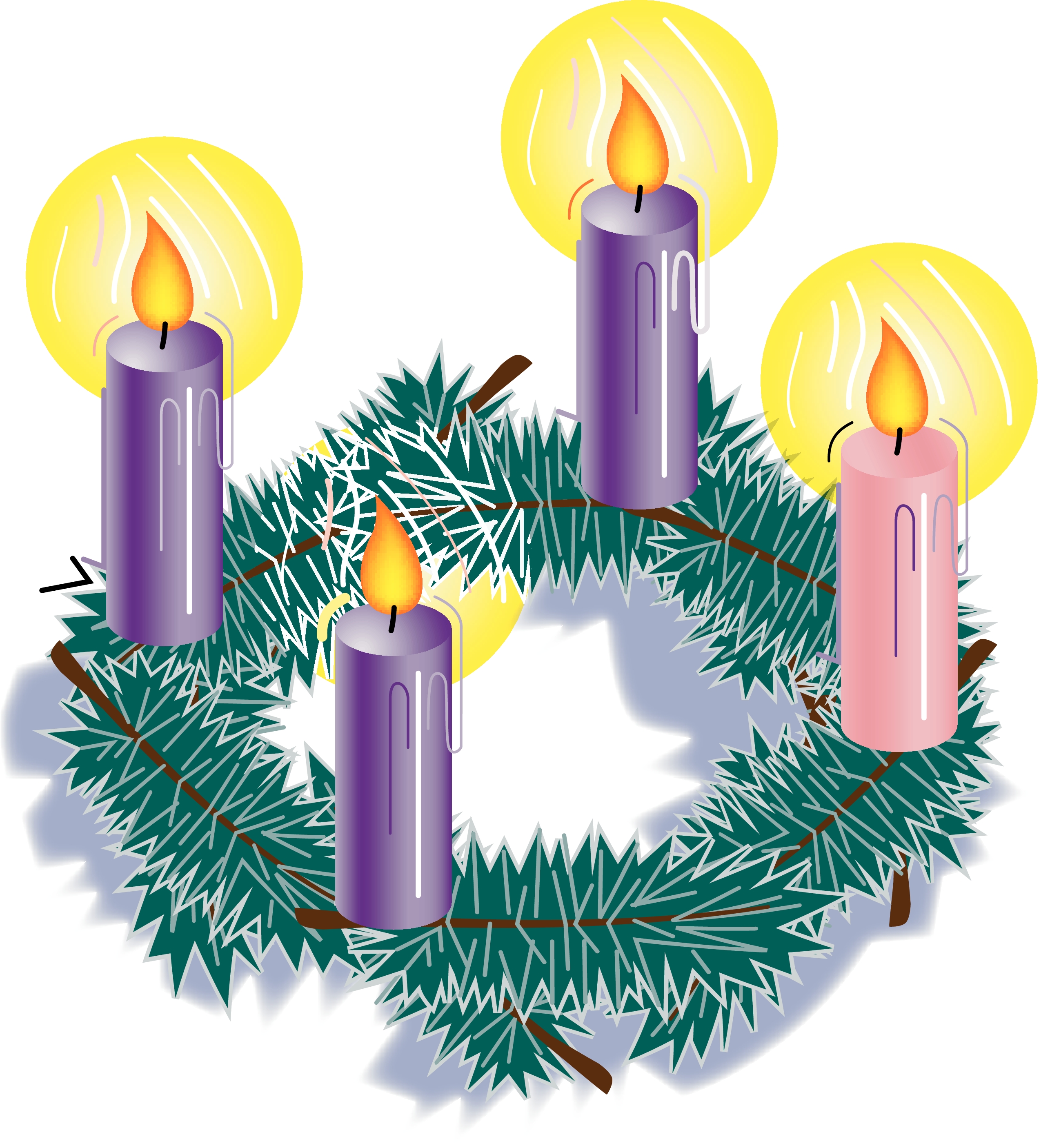 Coloring Pages Advent Wreath 