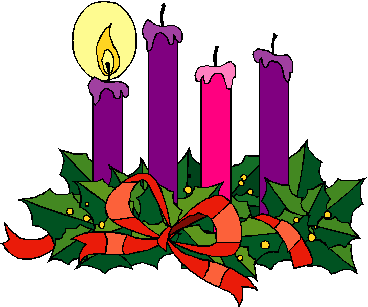 Advent Wreath Clipart Colored - Advent Wreath Clip Art