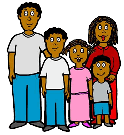 African American Boy Clip Art. African American Family .