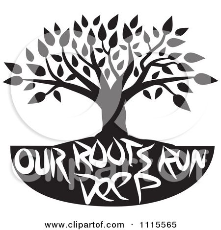 African American Family Clip Art | Clipart Black Tree Over We Are Family Text - Royalty Free Vector ... | mantra | Pinterest | Trees, Reunions and Family ...