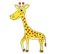Free Cartoon Giraffe Clip Art