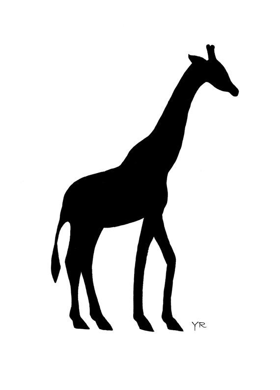 Silhouette Clipart Giraffe Fr