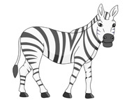 african zebra clipart. Size: 48 Kb