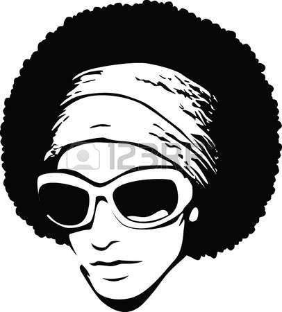 afro: woman afro hair