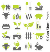 . ClipartLook.com Agriculture - Set of icons on a theme agriculture. A vector.
