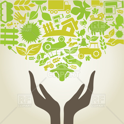 Hands and agriculture icons, 82158, download royalty-free vector vector  image ClipartLook.com 