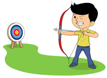 Aiming Target With Bow And Arrow Archery Size: 87 Kb