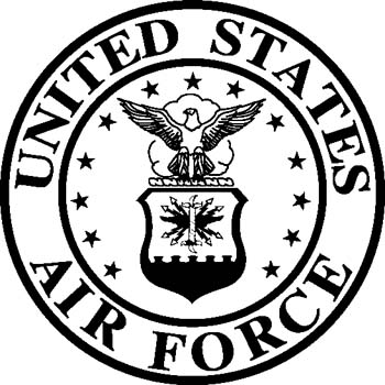 Air Force Emblem Black And .. - Air Force Clip Art