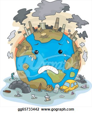 Air Pollution and Water Clip Art