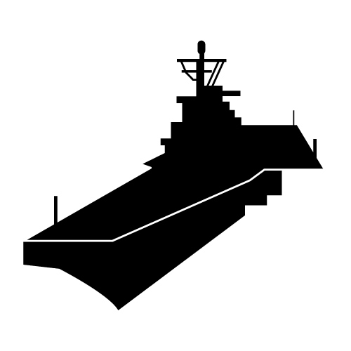 Aircraft Carrier Silhouette Clipart