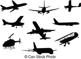 Aircraft Instruments Vector Clipartby eyematrix27/1,418 Aircraft Silhouette  Collection - A collection of aircraft.