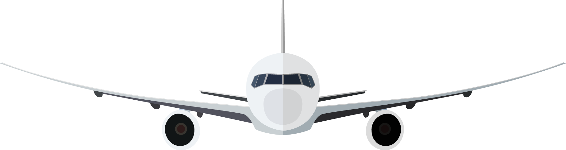 Free Airplane Front View Clip Art