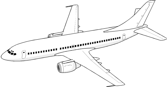 Free Simple Airplane Clip Art