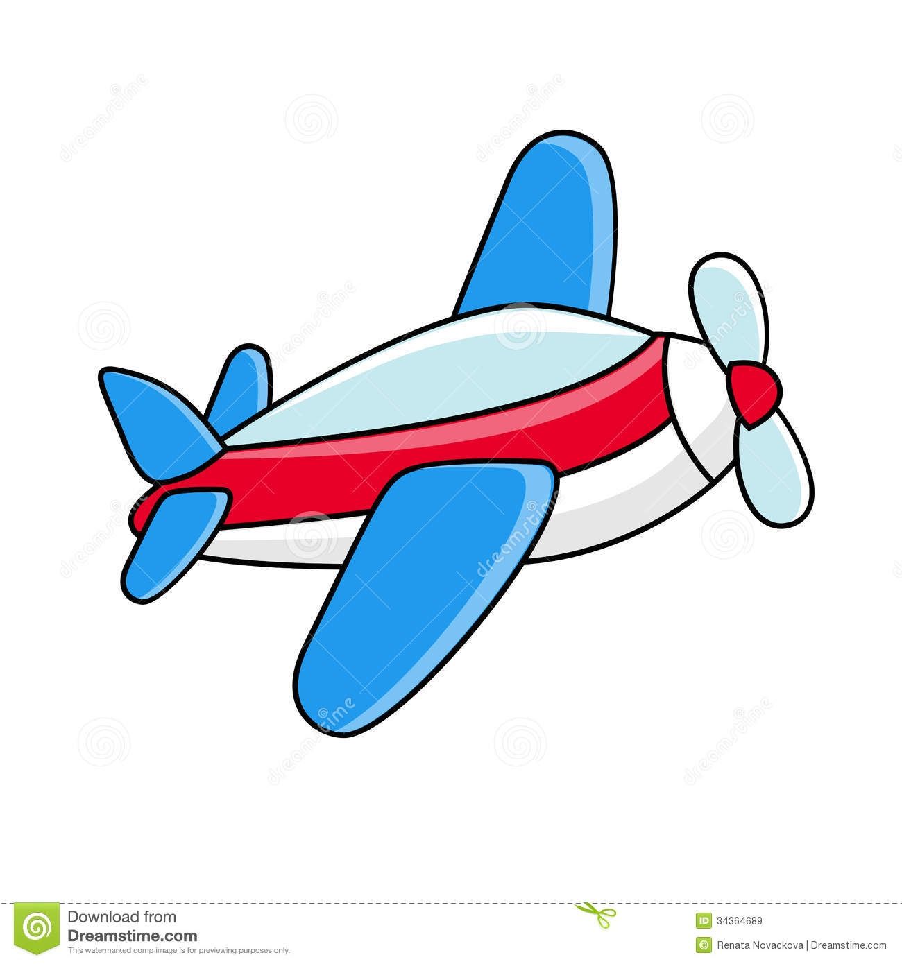 Toy Airplane Clipart Flying .