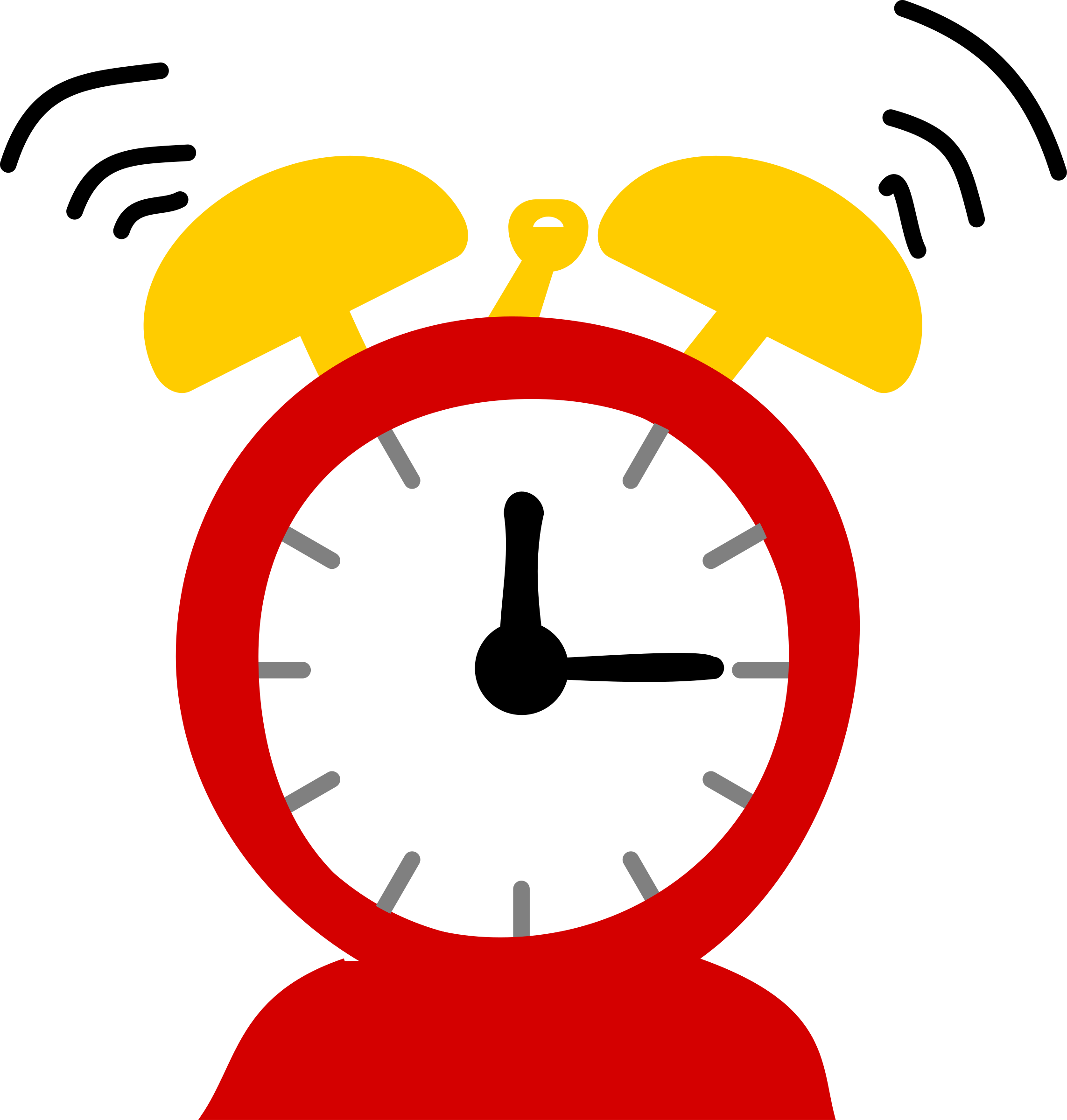 Alarm Clock Ringing Clipart