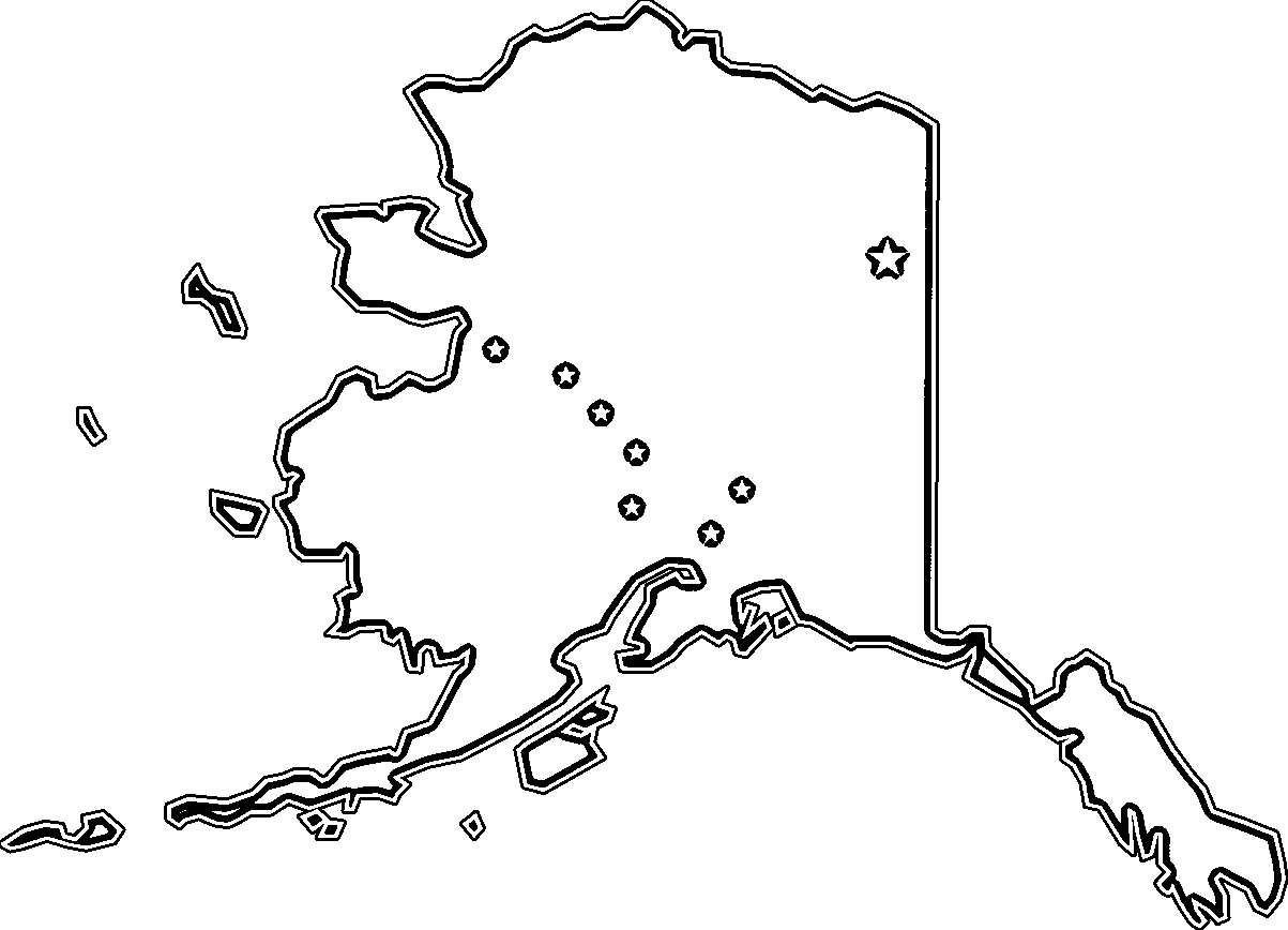 Alaska Clipart Flag Map .
