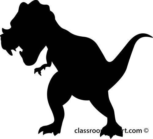 albertosaurus silhouette clip - Clip Art Silhouette
