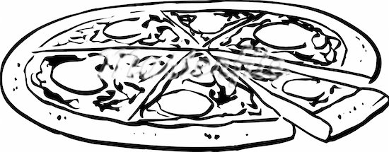 Alfa Img Showing Gt Black And White Pizza u0026middot; Spagetti Clipart
