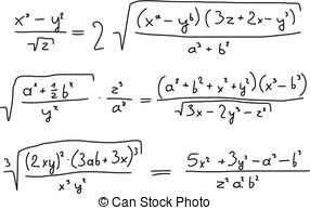 Algebra Equation Clipart .