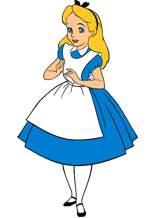 Alice And Wonderland White . - Alice In Wonderland Clip Art Free