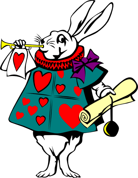 Alice In Wonderland Rabbit Clip Art At Clker Com Vector Clip Art