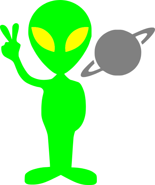 Alien clip art - vector clip  - Alien Clipart