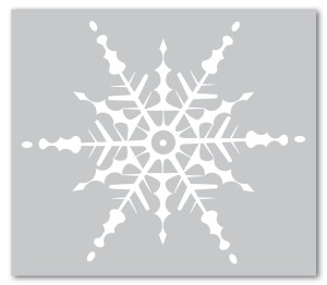 All White Holiday Snowflake