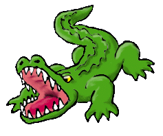 Alligator clip art free . - Gator Clip Art