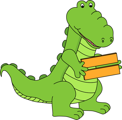 Alligator Holding an Equal Si - Equal Sign Clipart