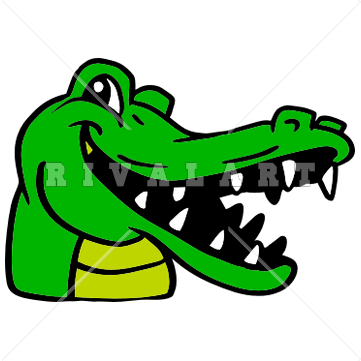 Cute Alligator Clipart .