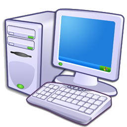 Lady On Computer Clipart