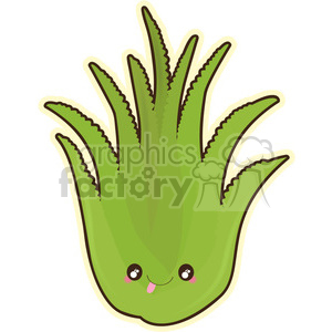 Aloe cartoon character vector - Aloe Clipart