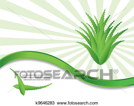 Clipart - special green background with aloe vera design. Fotosearch -  Search Clip Art,