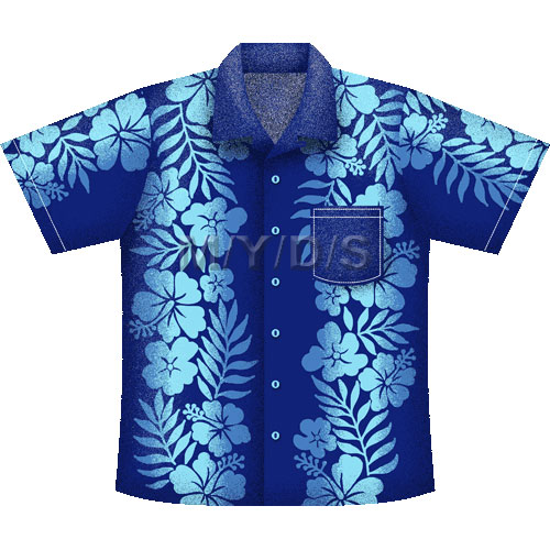 Aloha Shirt, Hawaiian Shirt clipart picture / Large