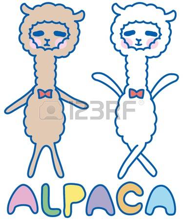alpaca: funny alpaca Illustration