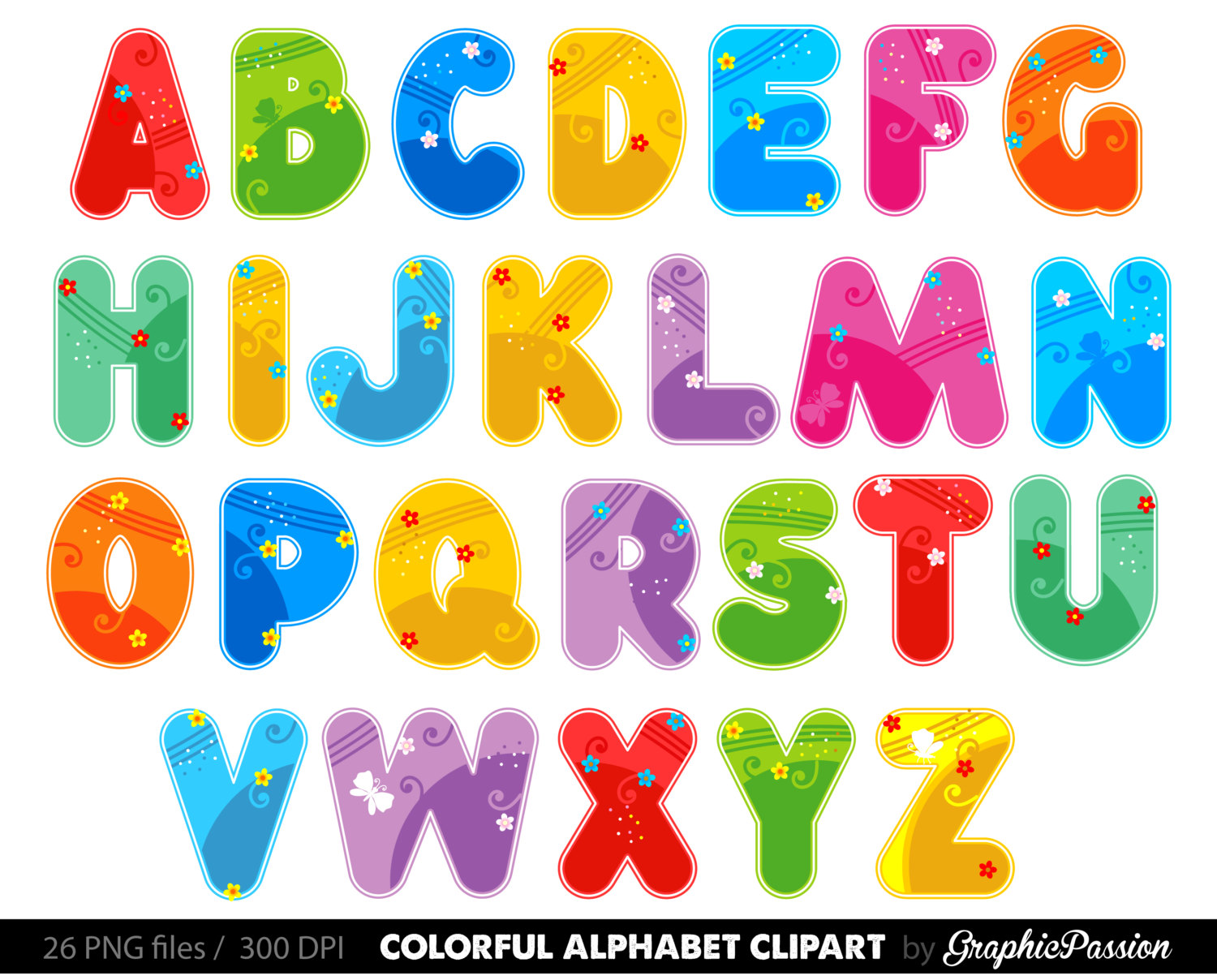 Alphabet clip art - ClipartFest