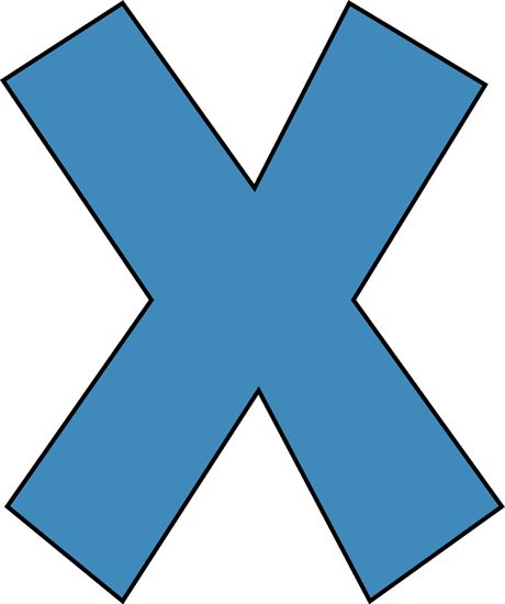 Alphabet Letter X Clip Art ..