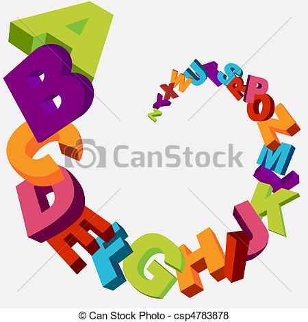 alphabet background - csp4783 - Alphabets Clipart